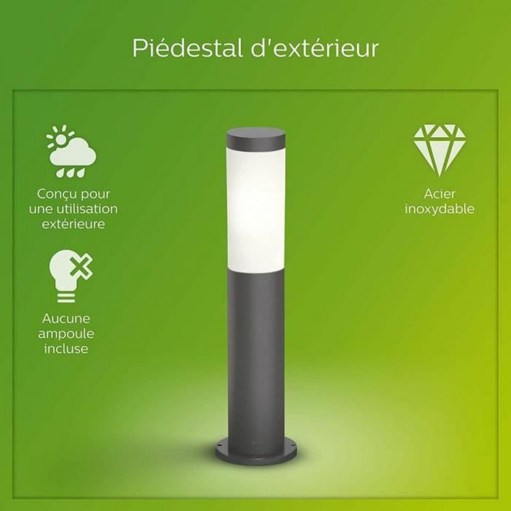 Lampada Philips Luminarias de exterior Antracite E27 230 V 2700 K