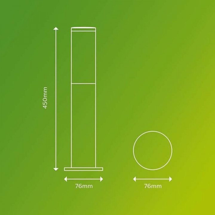 Lamp Philips Luminarias de exterior Anthracite E27 230 V 2700 K