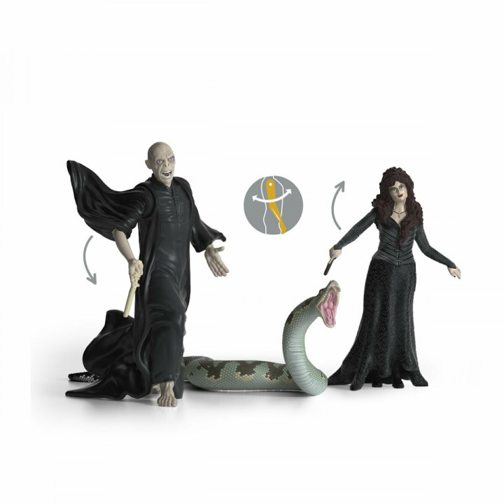 Actiefiguren Schleich Voldemort, Nagini and Bellatrix (3 Stuks)