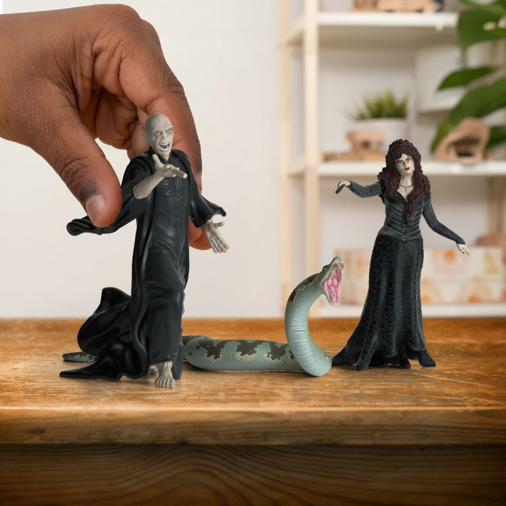 Actiefiguren Schleich Voldemort, Nagini and Bellatrix (3 Stuks)