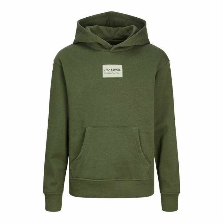 Sudadera con Capucha Niño Jack & Jones Jjhakkai Kombu Verde