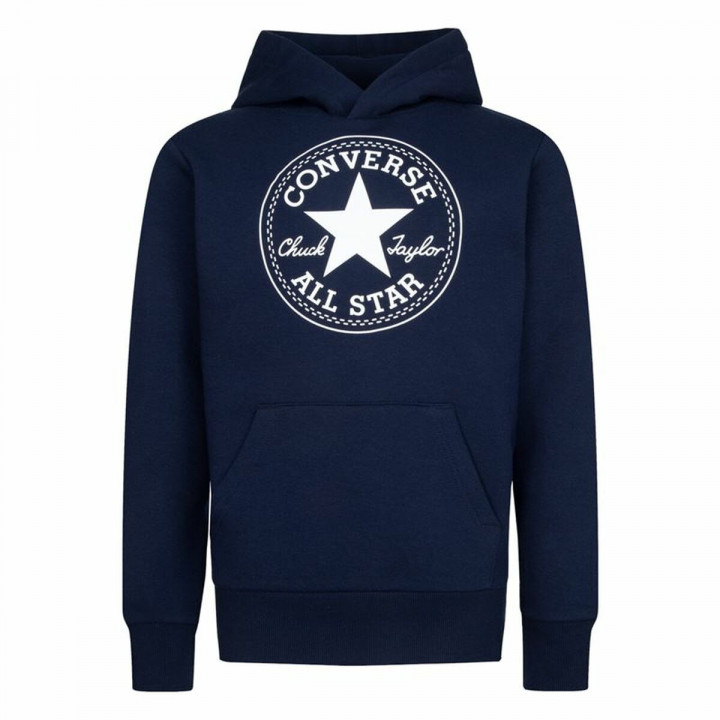 Sudadera con Capucha Niño Converse Chuck Taylor Patch Core Azul marino