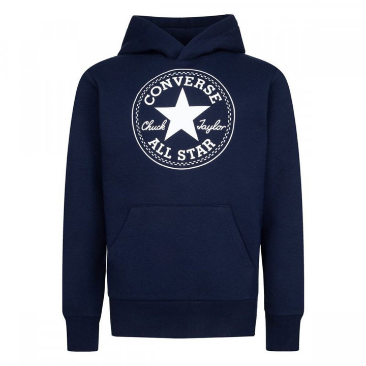 Sudadera con Capucha Niño Converse Chuck Taylor Patch Core Azul marino