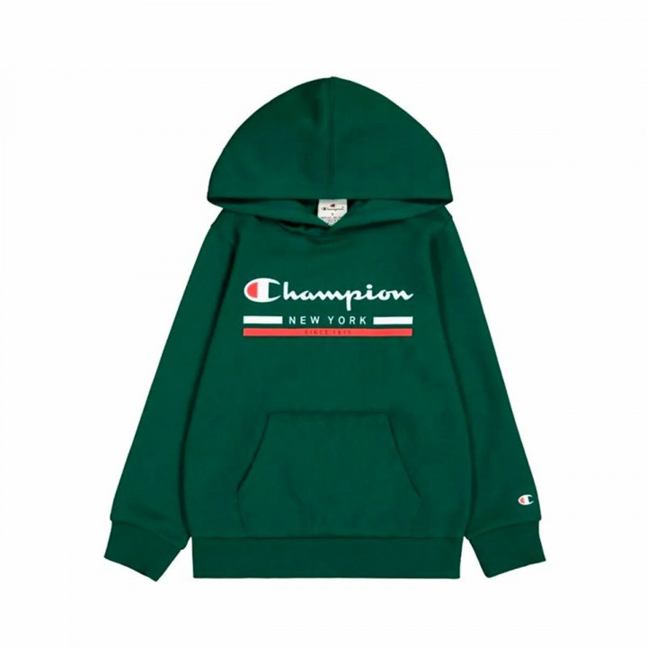 Sudadera con Capucha Niño Champion Oliva