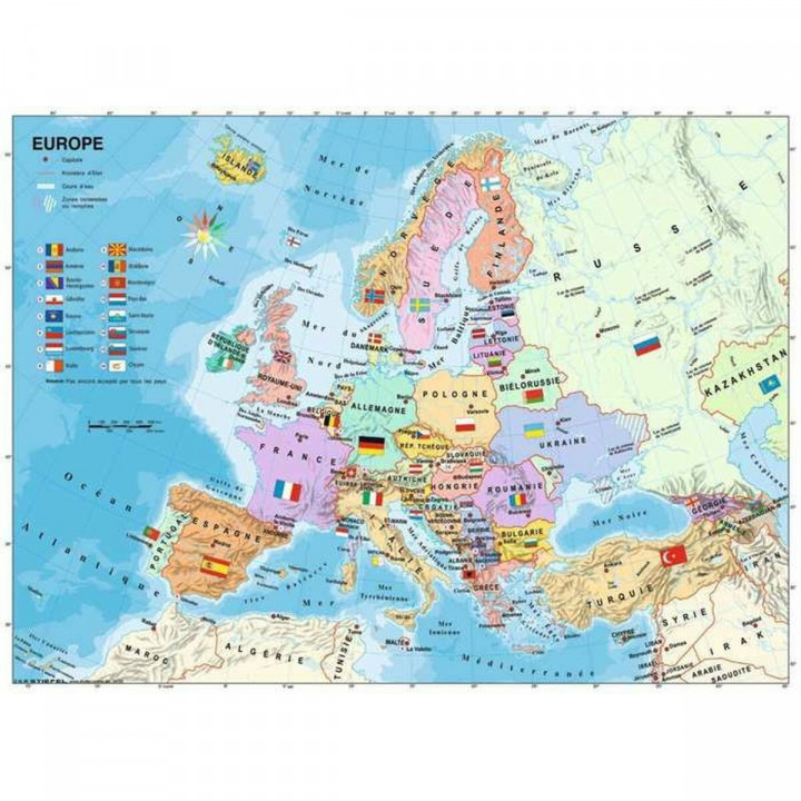Puzzel Ravensburger Carte d'Europe