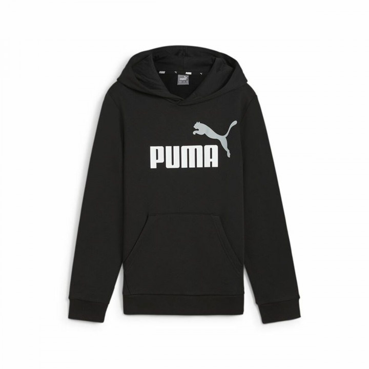 Sudadera con Capucha Niño Puma Essentials+ 2 Col Big Logo Negro