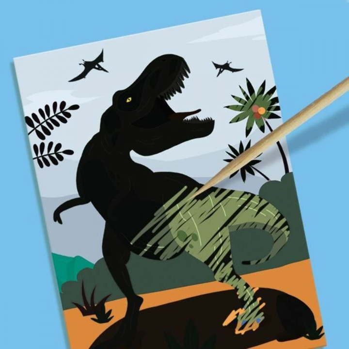 Tekenset SES Creative 2 in 1 Dinosaurs