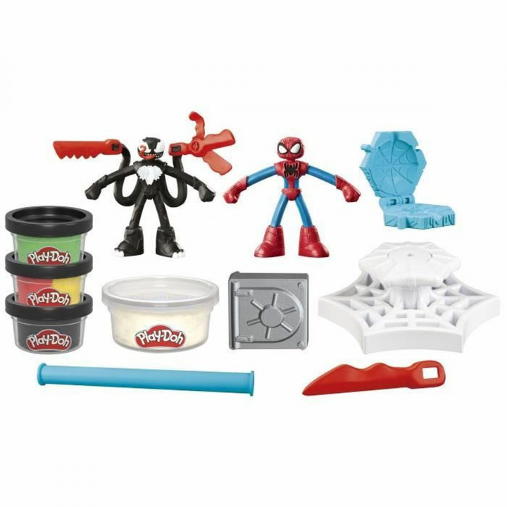 Set di Plastilina Play-Doh Spider-Man Slash Attack Multicolore