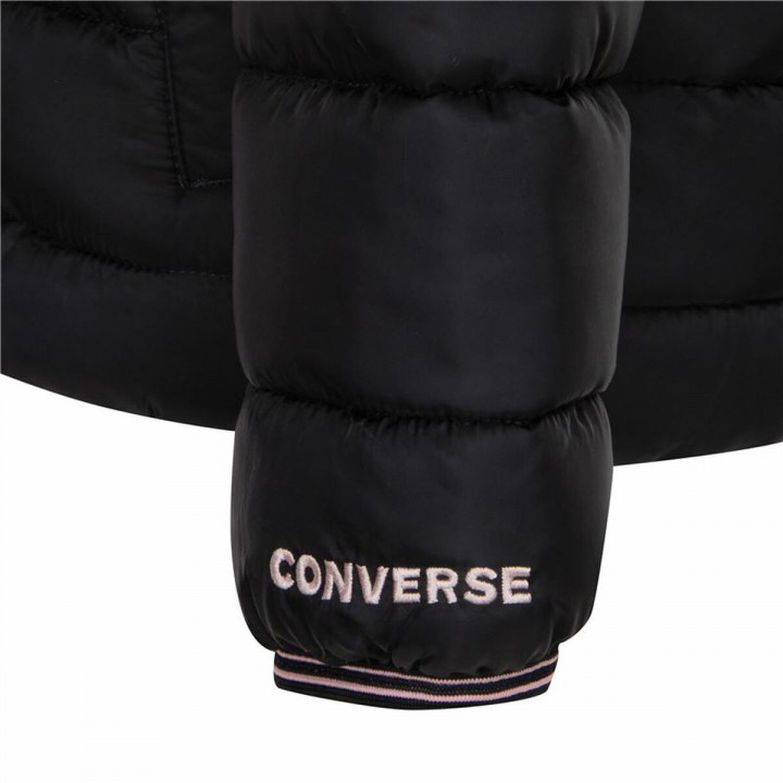 Chaqueta Infantil Converse Solid Mdwt Puffer Negro