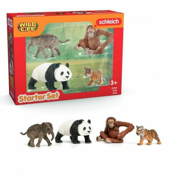 Playset Schleich My First Asian Animals 4 Piezas