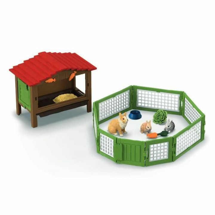 Playset Schleich Rabbit Hutch Set