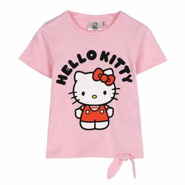 Child's Short Sleeve T-Shirt Hello Kitty Pink Light Pink