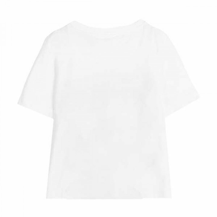 Child's Short Sleeve T-Shirt Stitch White