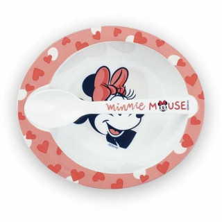 Serviesset ThermoBaby Minnie Microwave Meal Set Bowl + Spoon