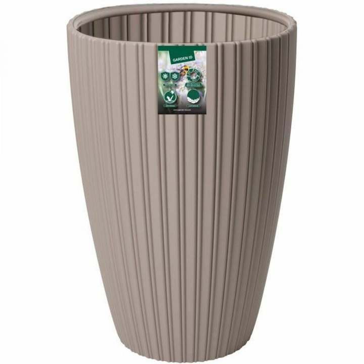Plant pot Garden ID Fancy Brown Taupe Polyethylene 40 x 58 cm