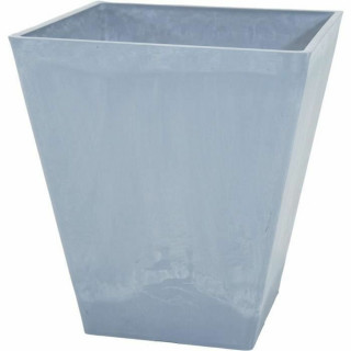 Pot Mega Collections Ecostone Square Gris Plastique Recyclado 48 x 57 cm 48 x 48 x 57 cm