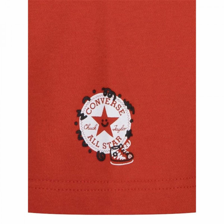 Sportset für Kinder Converse Squiggle S/Se+Ft Weiß Rot 2 Stücke