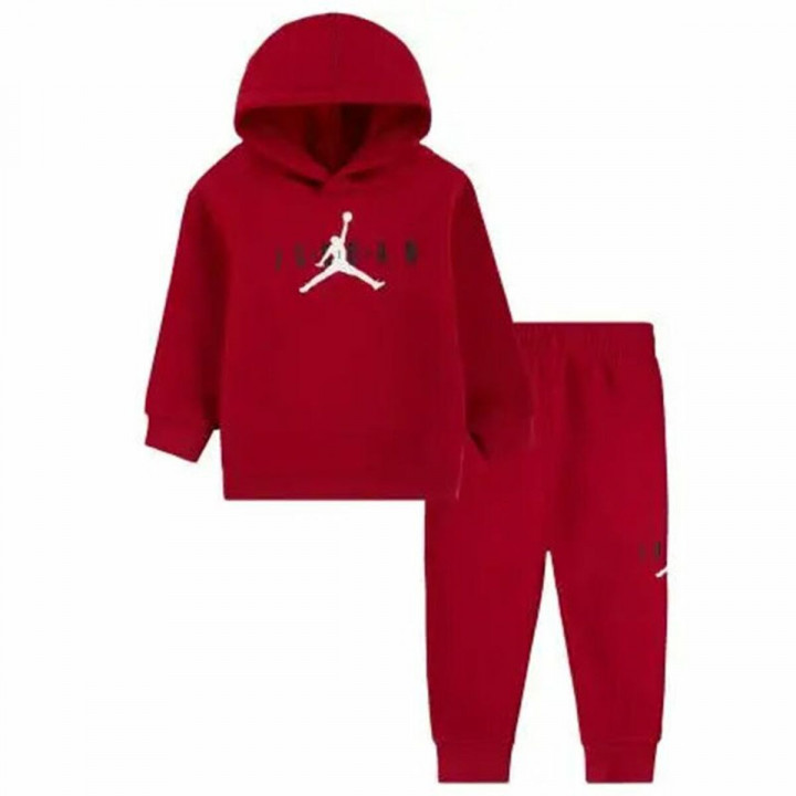 Completo Sportivo per Bambini Jordan Sustainable Rosso 2 Pezzi