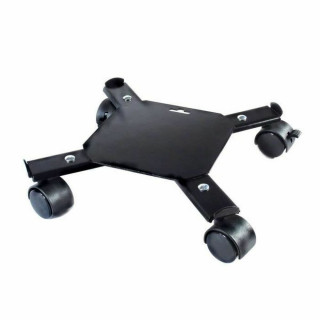 Supporto con Ruote per Vasi Nature Nero Metallo