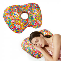 Ear Piercing Pillow Pp Cotton Slow Rebound Pillow Core Apple Shaped Ear Pillow Side Sleeping Ear Piercing Support Ear Pillow