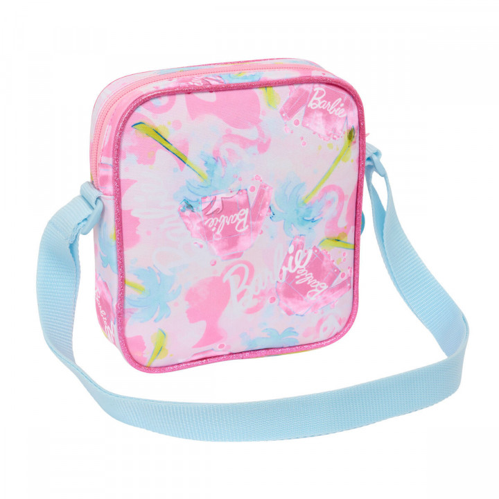 Shoulder Bag Barbie Painterly Pink Sky blue 16 x 18 x 4 cm