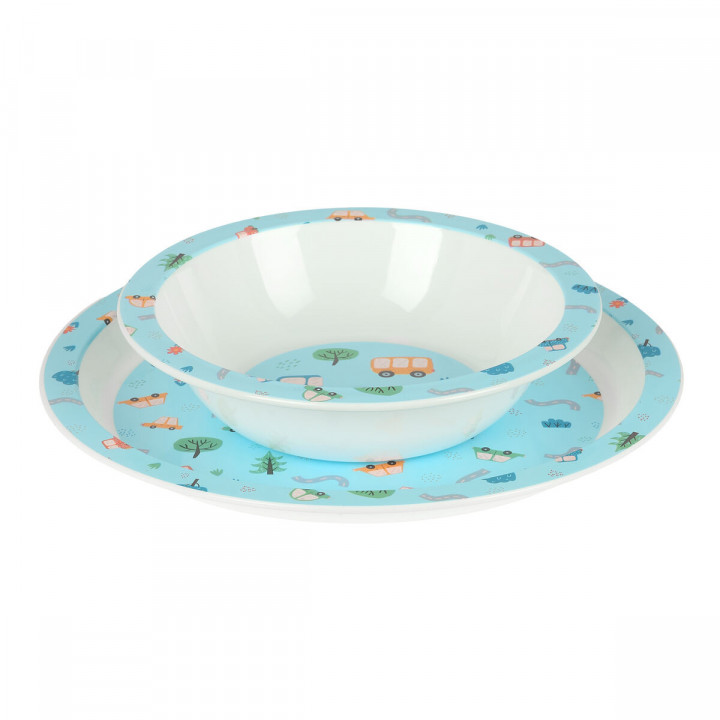 Children's dish set Safta Coches Polyester 26 x 26 x 9 cm