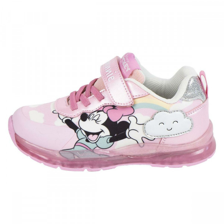 Turnschuhe mit LED Minnie Mouse Rosa