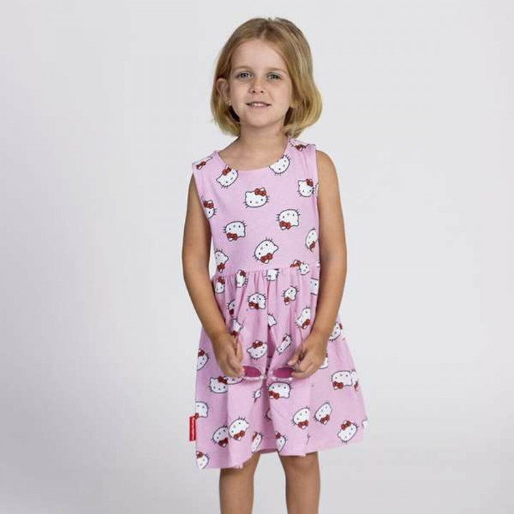 Vestito Hello Kitty Rosa Bambina