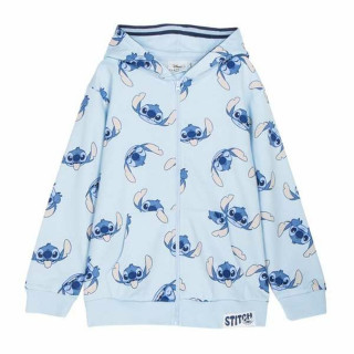 Hooded Sweatshirt for Girls Stitch Light Blue