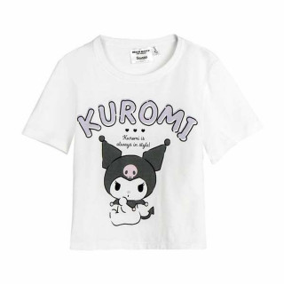 T-Shirt met Korte Mouwen voor kinderen Hello Kitty Wit