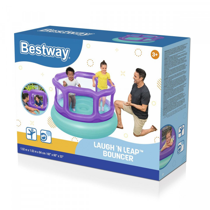 Bestway Hüpfburg Spiel mit Bällen 152x152x84 cm +3 Jahre Innen & Garten 52646