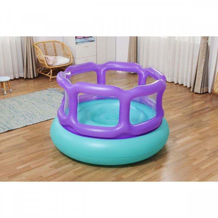 Bestway Saltatore Gonfiabile con Palline 152x152x84 cm +3 Anni Interno ed Esterno 52646