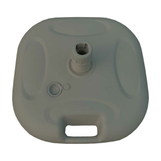 Marbueno Umbrella Base Plastic 45x45x14 cm 20L White Garden, Pool, Terrace 10500