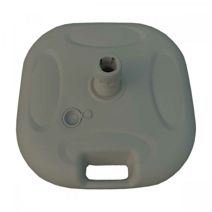 Marbueno Base Sombrilla Plástico 45x45x14 cm 20L Blanco Jardin, Piscina y Terraza 10500