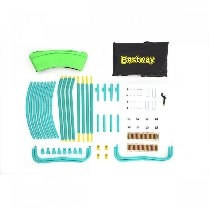 Bestway Cama da Saltar Infantile 244x220 cm +6 Anni Giardino 59102