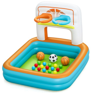 Bestway Aufblasbare Kinderpool mit Körben und Bällen 120x107x84 cm +2 Jahre Garten 52728