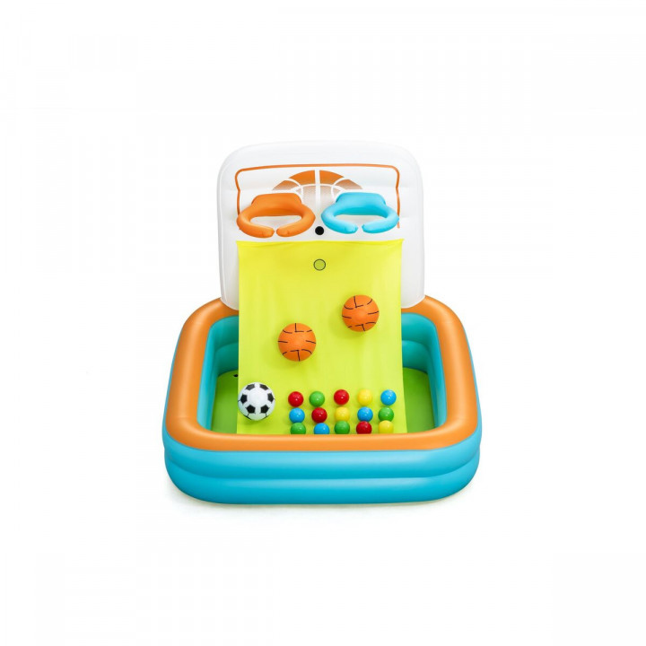 Bestway Aufblasbare Kinderpool mit Körben und Bällen 120x107x84 cm +2 Jahre Garten 52728