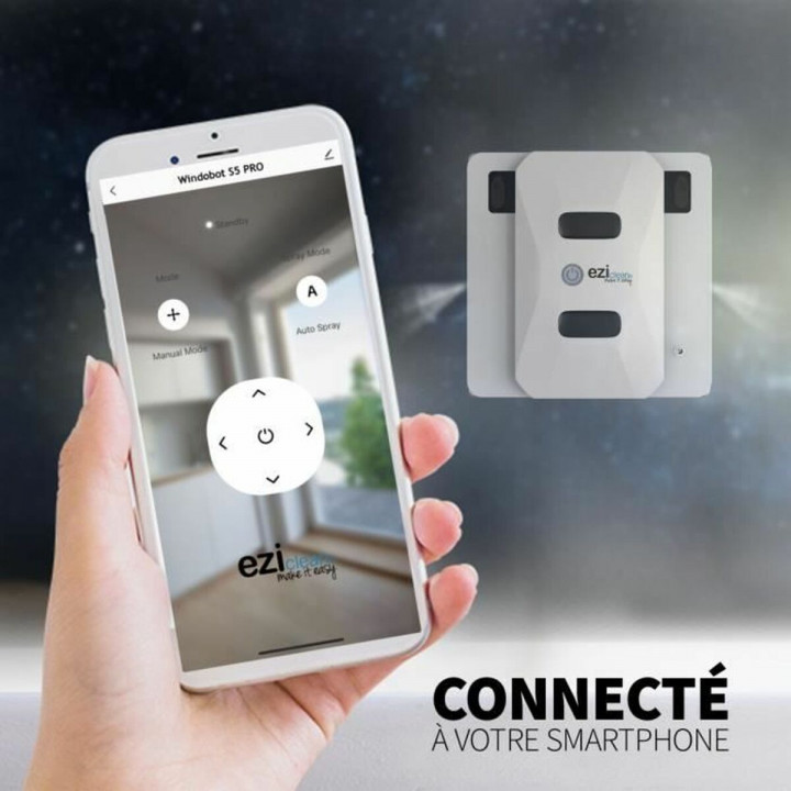 Slimme Schoonmaakrobot voor Ramen EZIclean Windobot S5 Pro 72 W