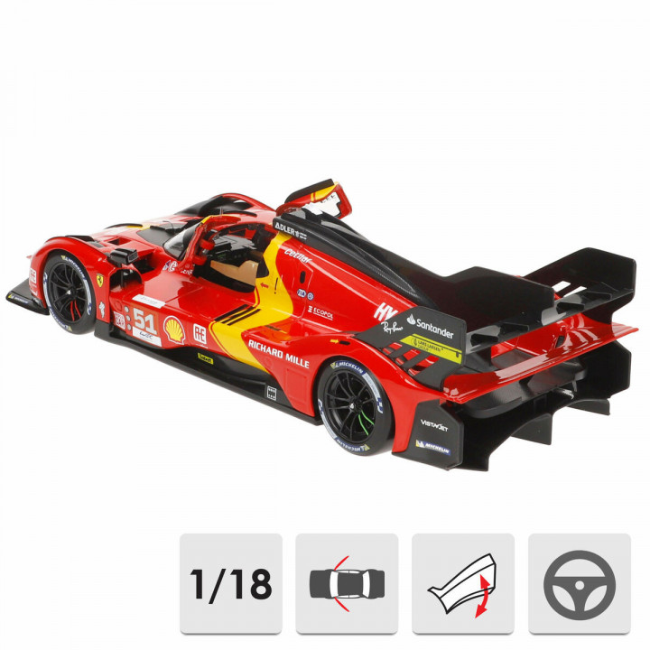 Voiture Bburago Ferrari Racing 499 LMH 51 1:18