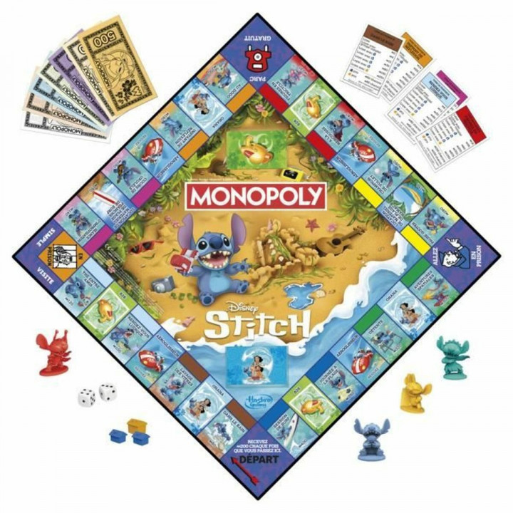 Jeu de société Monopoly Monopoly Stitch 27 x 6 x 27 cm