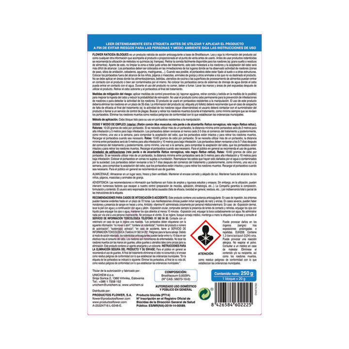 Rattengif Flower 2 x 250 g