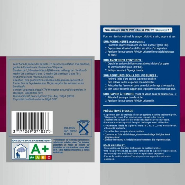 Vernice di Fondo Ripolin Bianco 2,5 L Mat