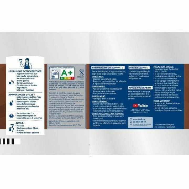 Pintura de Imprimación Ripolin noir Satinado 500 ml