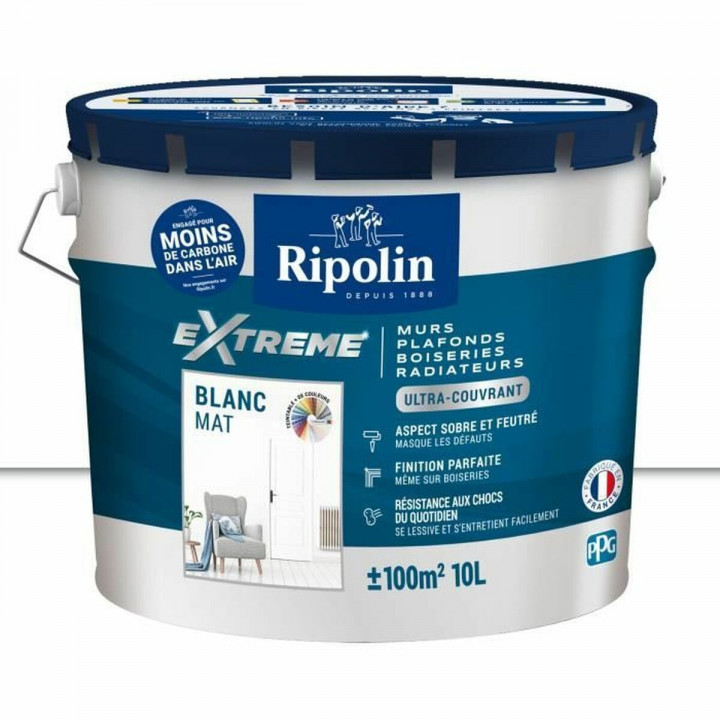 Peinture d'Apprêt Ripolin Blanc Mat 10 L