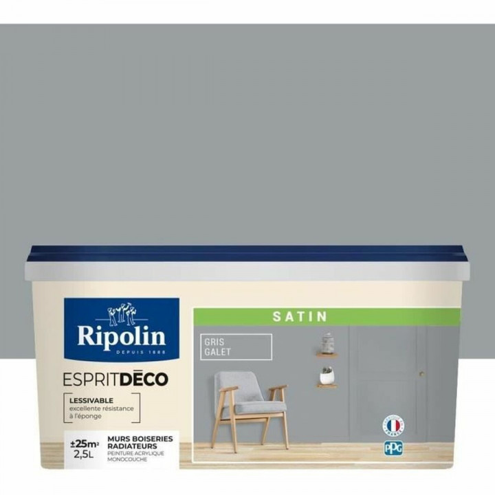 Grondverf Ripolin Grijs Gesatineerd 2,5 L