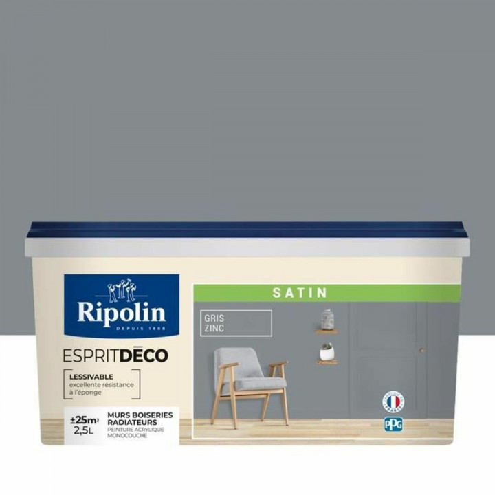 Vernice di Fondo Ripolin Grigio Raso 2,5 L