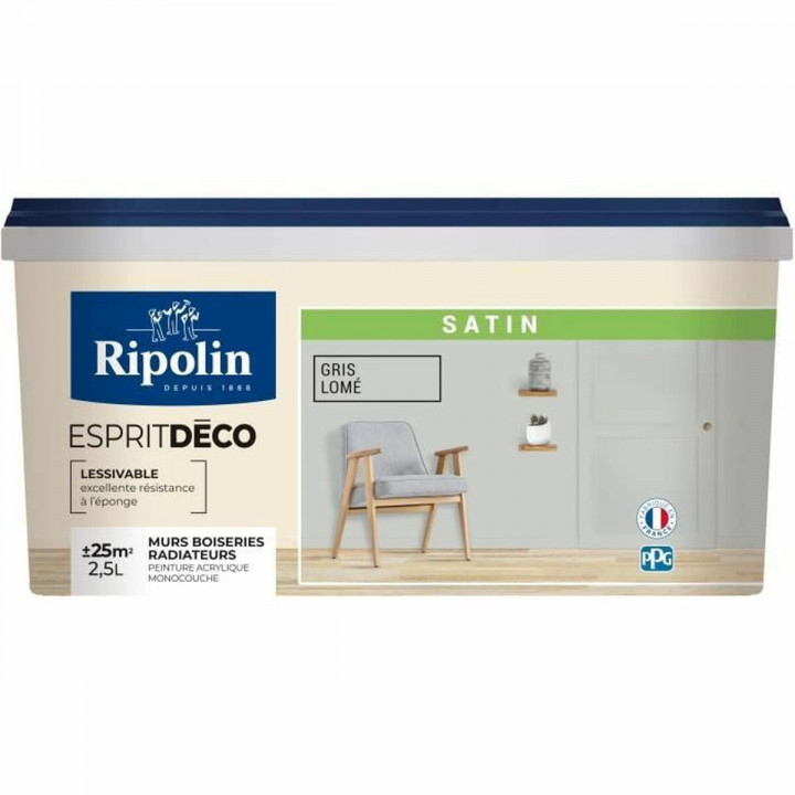 Primer Paint Ripolin Grey Satin finish 2,5 L