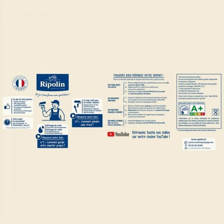 Pintura de Imprimación Ripolin noir Satinado 2,5 L