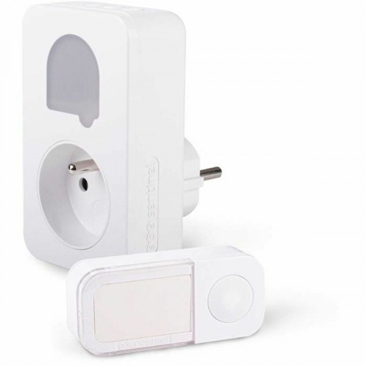 Timbre Inalámbrico con Pulsador SCS SENTINEL 19 x 8 x 13 cm