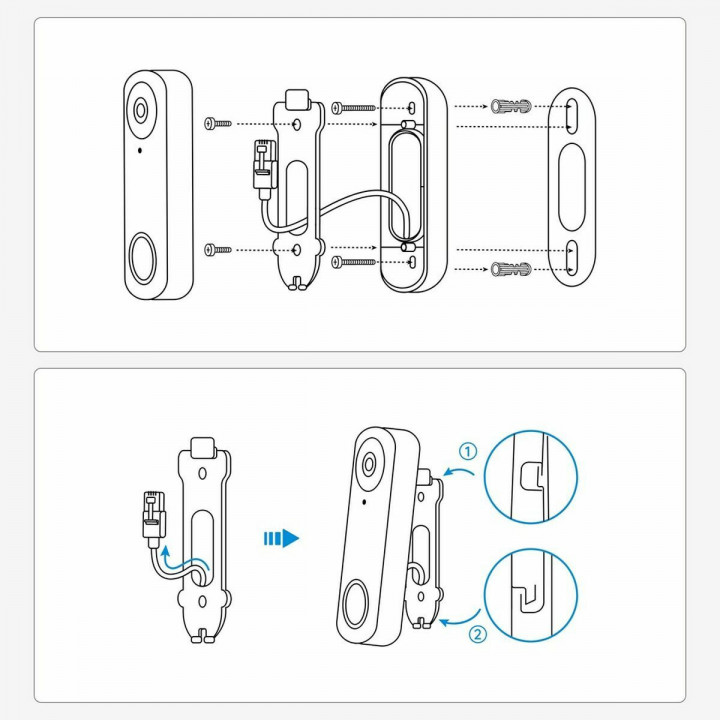Interphone Vidéo Intelligent Reolink Noir
